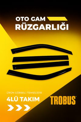 Skoda Fabia Hb 2015-2020 4'lü Mügen Tip Cam Rüzgarlığı